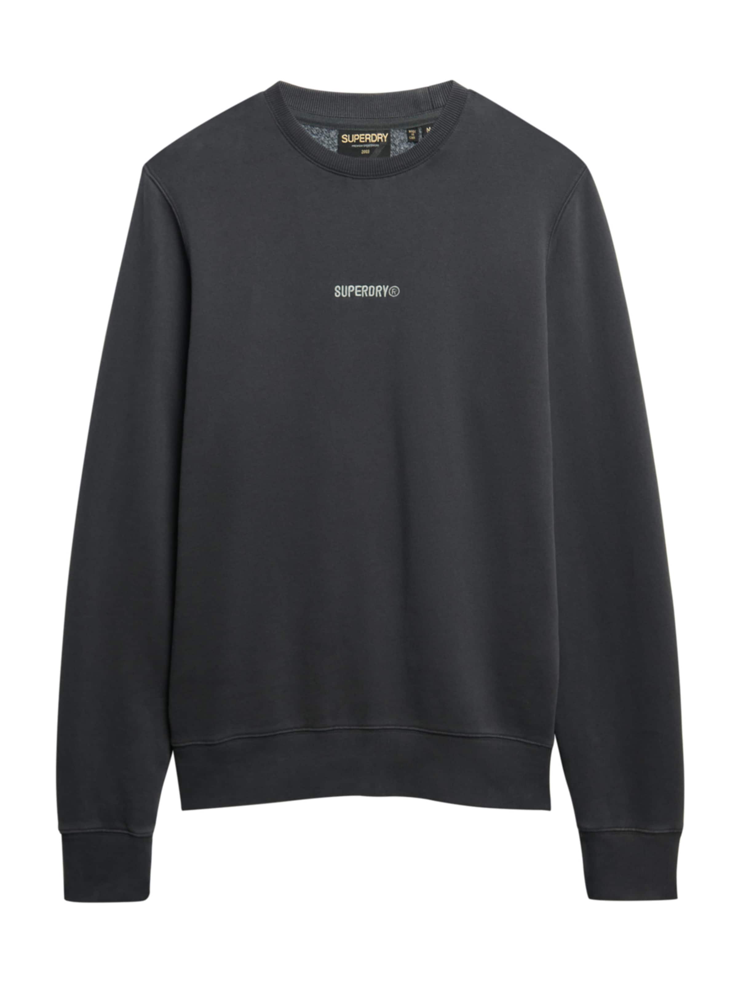 Sweat-shirt Superdry en noir : devant