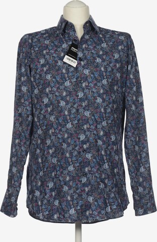 Christian Berg Button Up Shirt in L in Blue: front