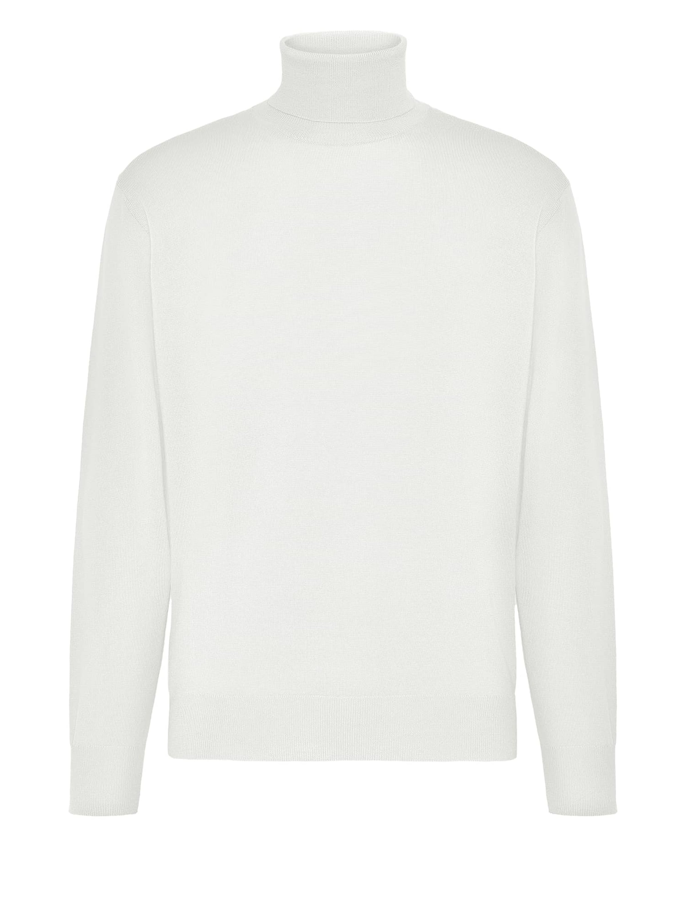 Boggi Milano Sweater 'Polo' in White: front
