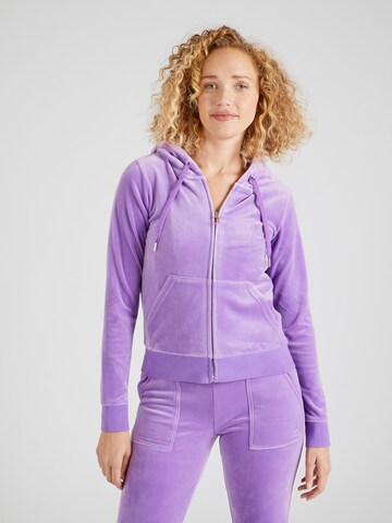 Juicy Couture Sweatjacke 'ROBERTSON' in Lila: Vorderseite
