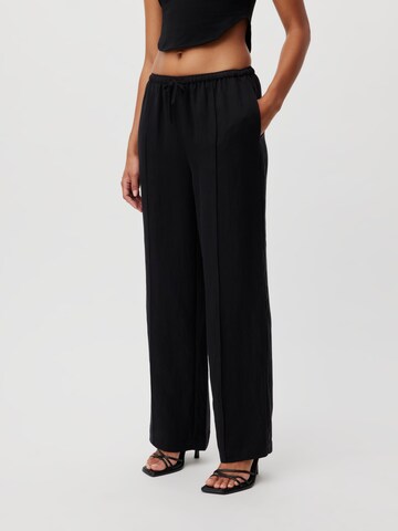 LeGer by Lena Gercke - Pierna ancha Pantalón de pinzas 'Linn' en negro