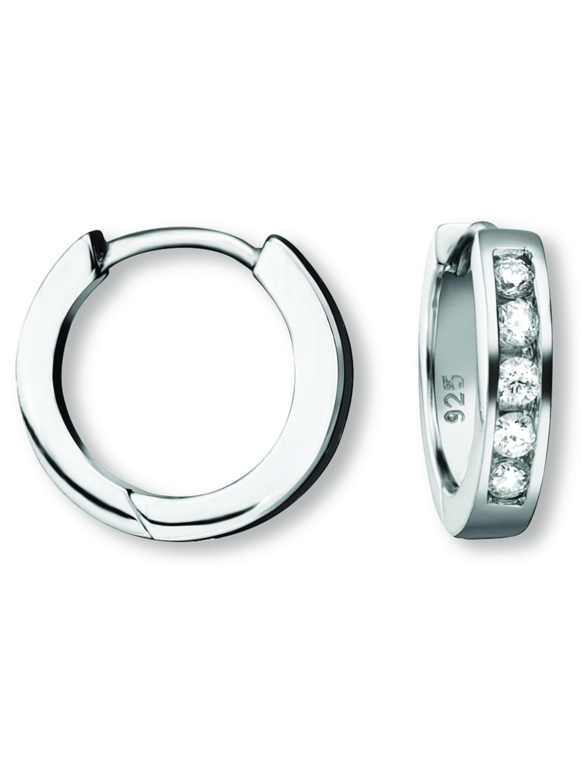 ONE ELEMENT Ohrringe in Silber: Vorderseite