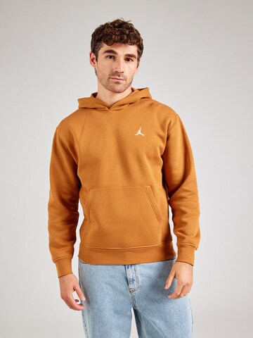 Sweat-shirt Jordan en marron : devant