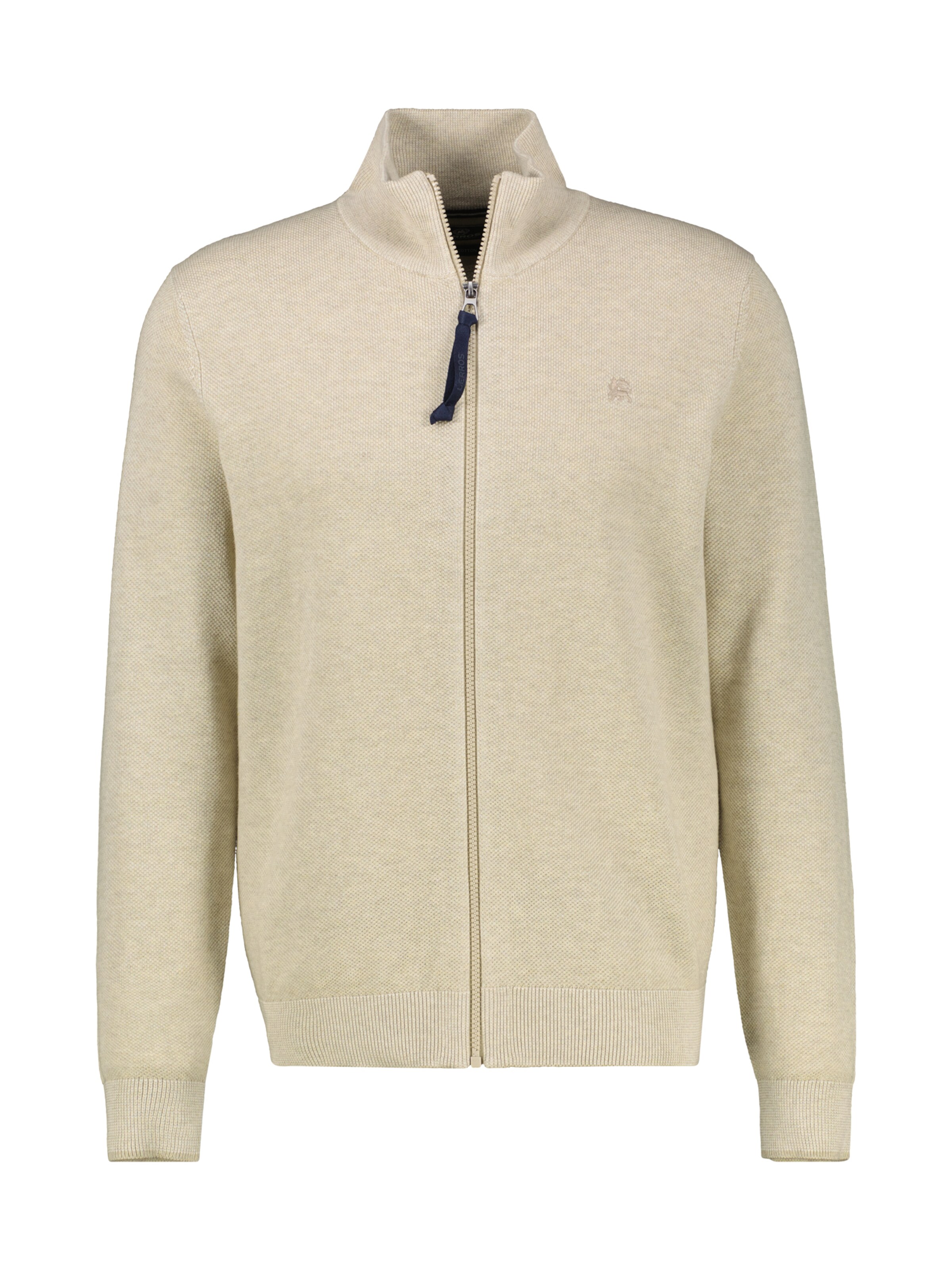 LERROS Knit cardigan in Beige: front