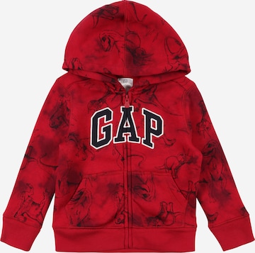 GAP Zip-Up Hoodie in Red: front