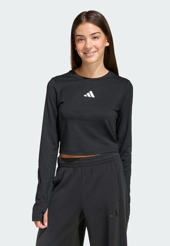 T-Shirt fonctionnel ADIDAS SPORTSWEAR en noir : devant