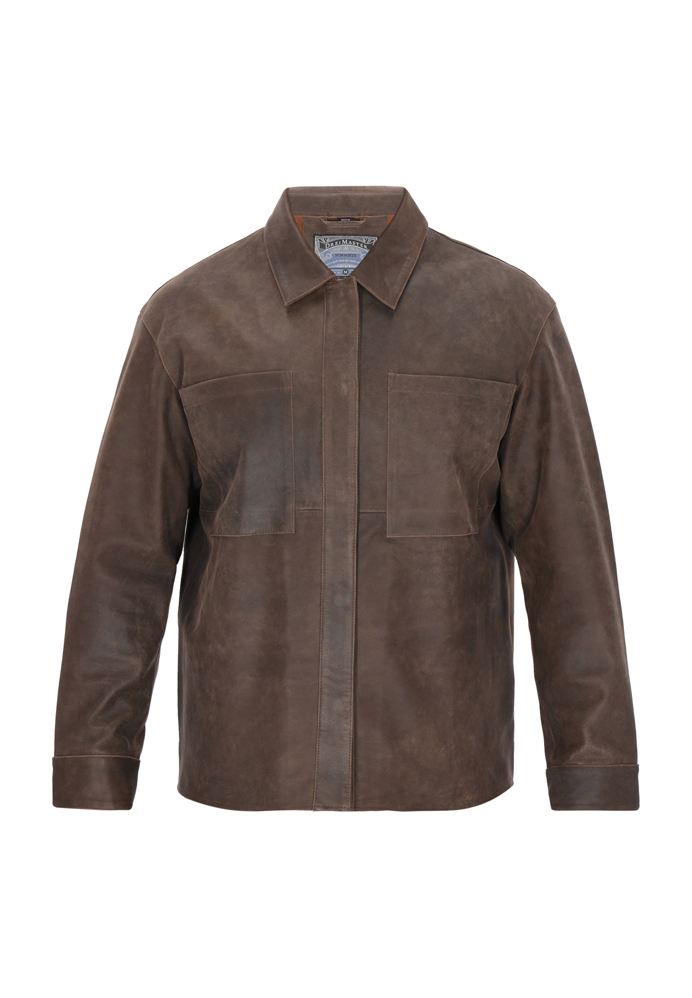 DreiMaster Vintage Демисезонная куртка 'Classic Look' в Коричневый: спереди