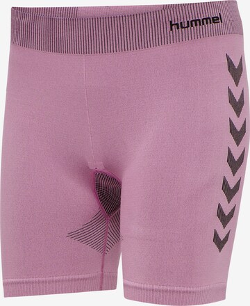 Skinny Pantaloni sportivi di Hummel in rosa