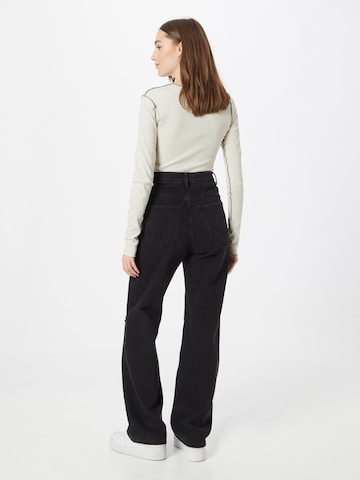 Misspap Wide Leg Jeans in Schwarz