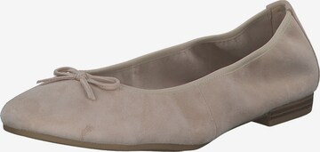Tamaris Ballet Flats in Beige: front