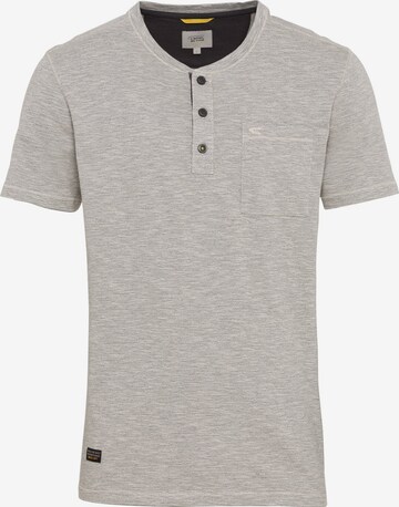 CAMEL ACTIVE Henleyshirt aus reiner Baumwolle in Grau: predná strana