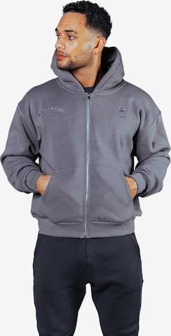 Veste de survêtement 'Athletes Choice Zip Hoodie Unisex' Lifters en gris : devant