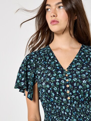 Apricot Jurk in Blauw