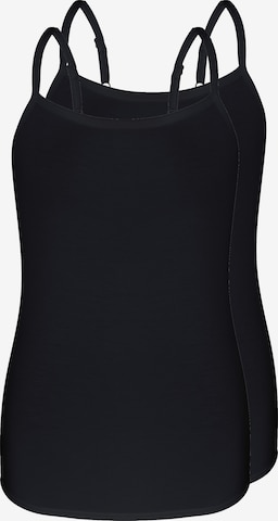 sassa Undershirt 'LOVELY SKIN' in Black: front