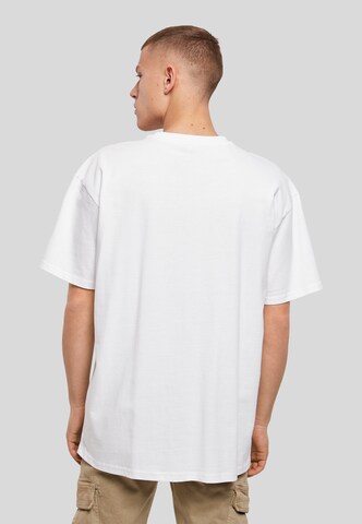 Urban Classics - Camisa 'Racing Bike' em branco