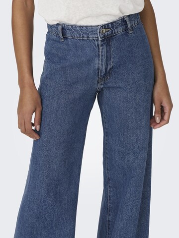 ONLY Wide leg Jeans 'KANE' in Blauw