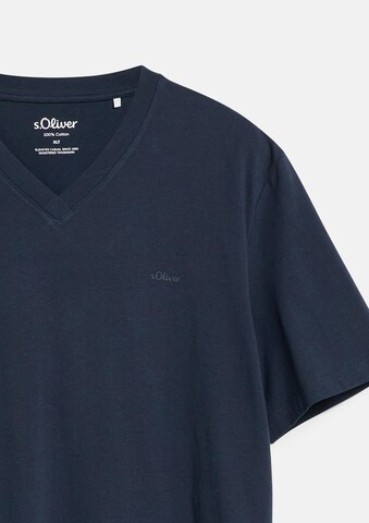 s.Oliver Men Tall Sizes Shirt in Blue