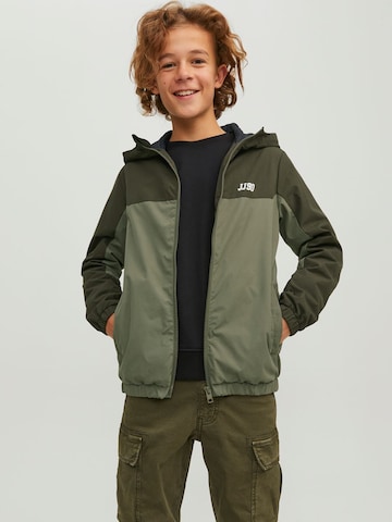 Jack & Jones Junior Between-season jacket in Green: front