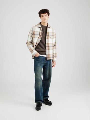 Pull-over 'Caspian' Bruun & Stengade en marron