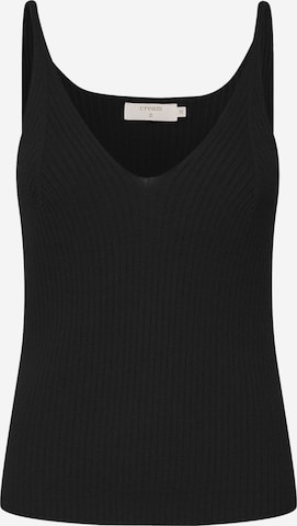 Cream Knitted top 'Dela' in Black: front