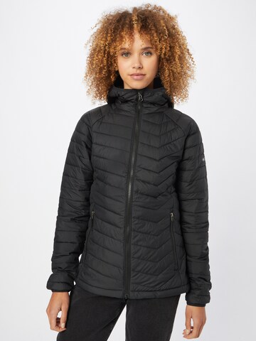 COLUMBIA Outdoor Jacket 'EU Powder' in Black: front