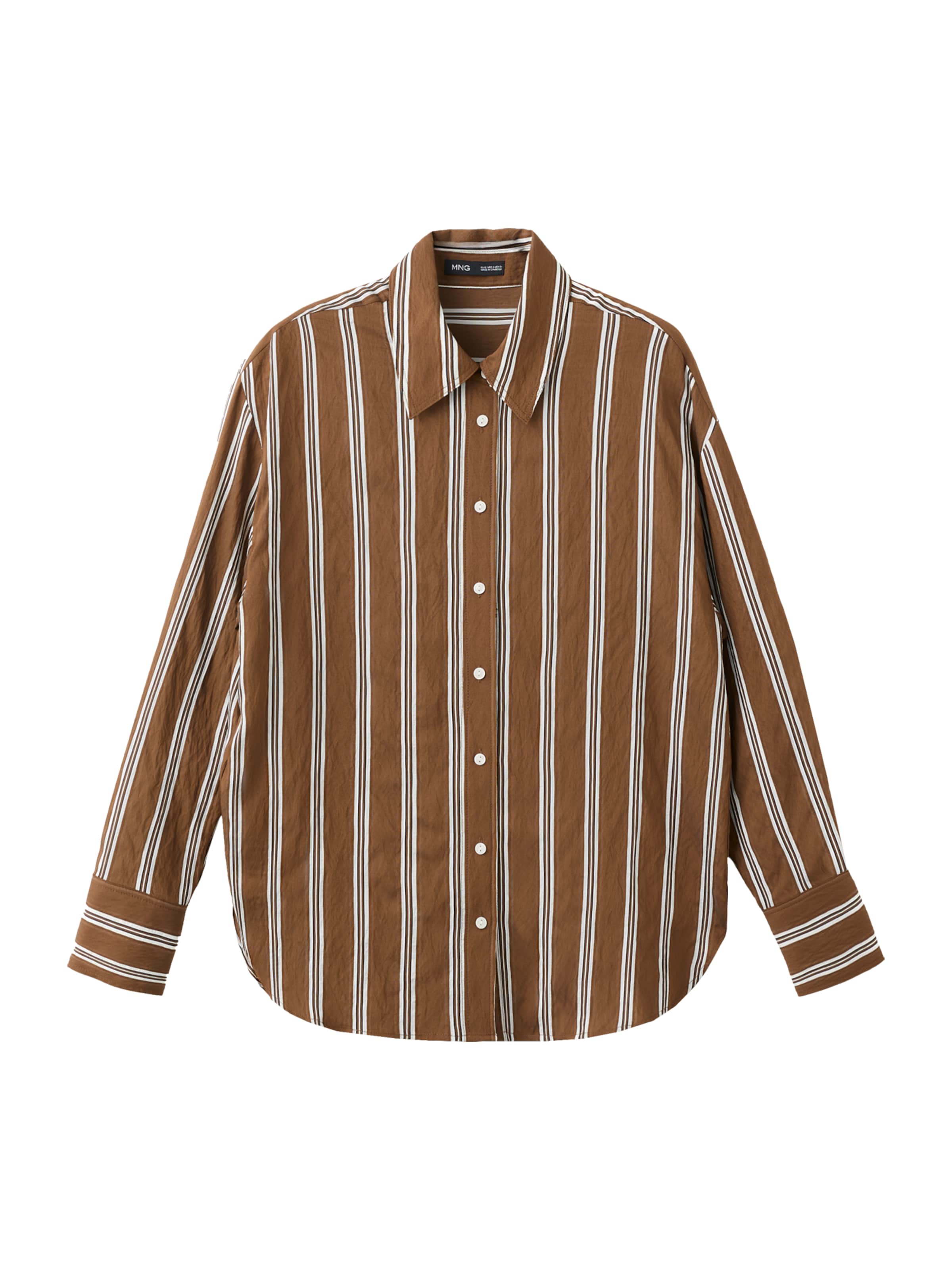 Camicia da donna 'SALSI' di MANGO in marrone: frontale