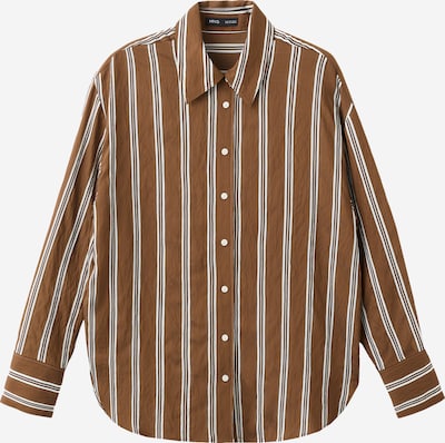 MANGO Blouse 'SALSI' in XS in Brown / White, Item view