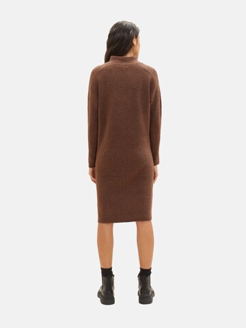 TOM TAILOR DENIM Knit dress in Brown