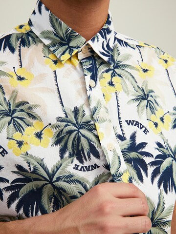 JACK & JONES Klasický střih Košile 'Aloha' – bílá