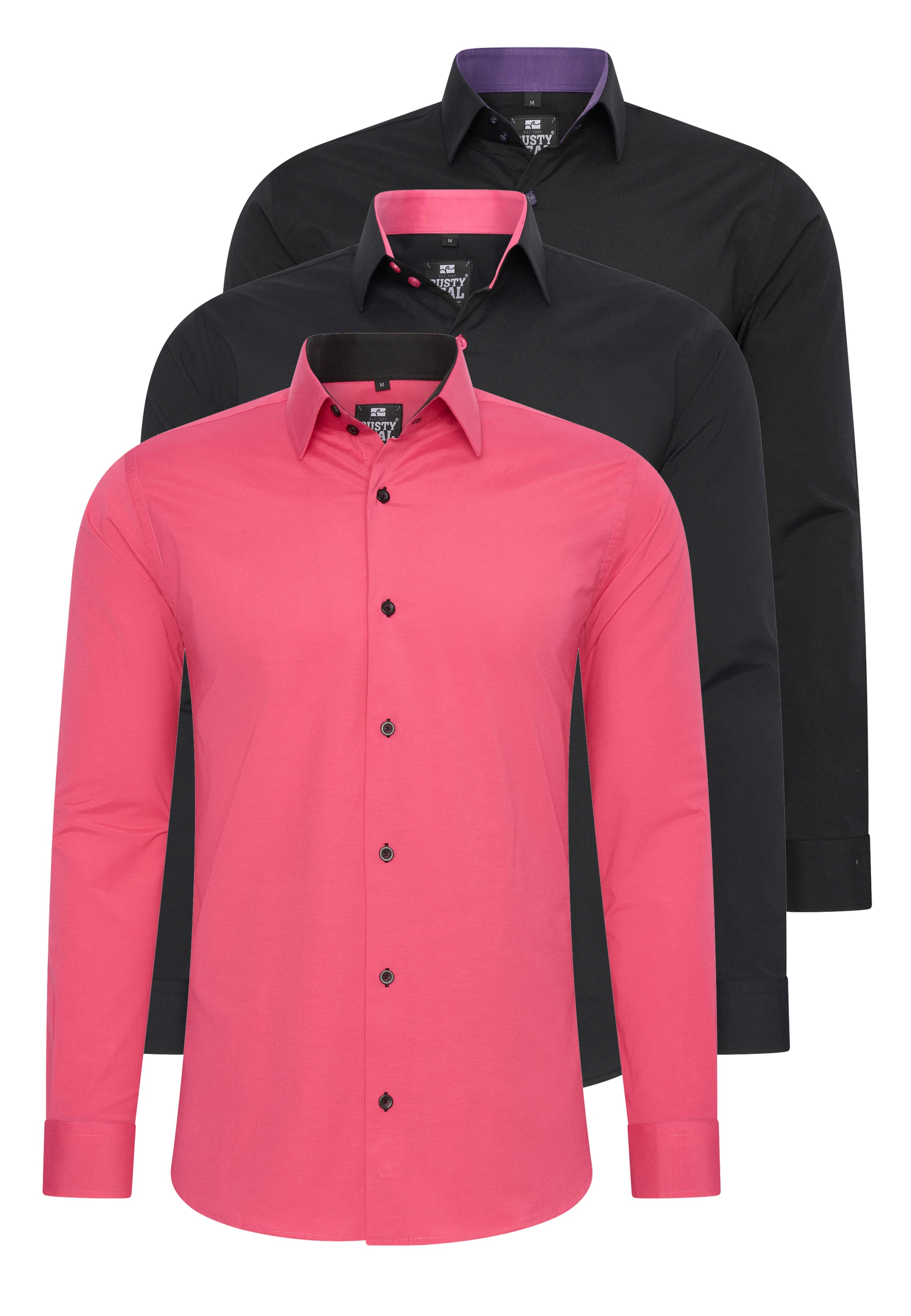 Rusty Neal Slim fit Button Up Shirt in Pink: front