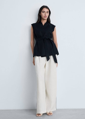 MANGO Wide leg Pants in White
