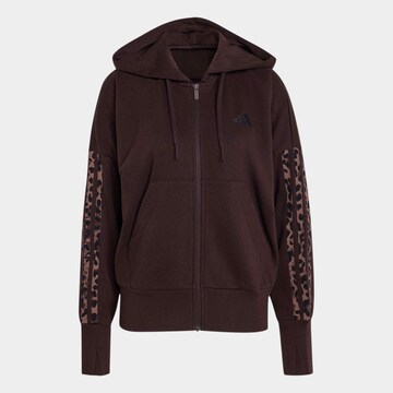 ADIDAS SPORTSWEAR Athletic Sweatshirt 'Seasonal Essentials' in Brown: front