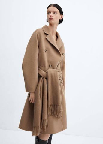 MANGO Between-Seasons Coat 'Picarol' in Brown: front