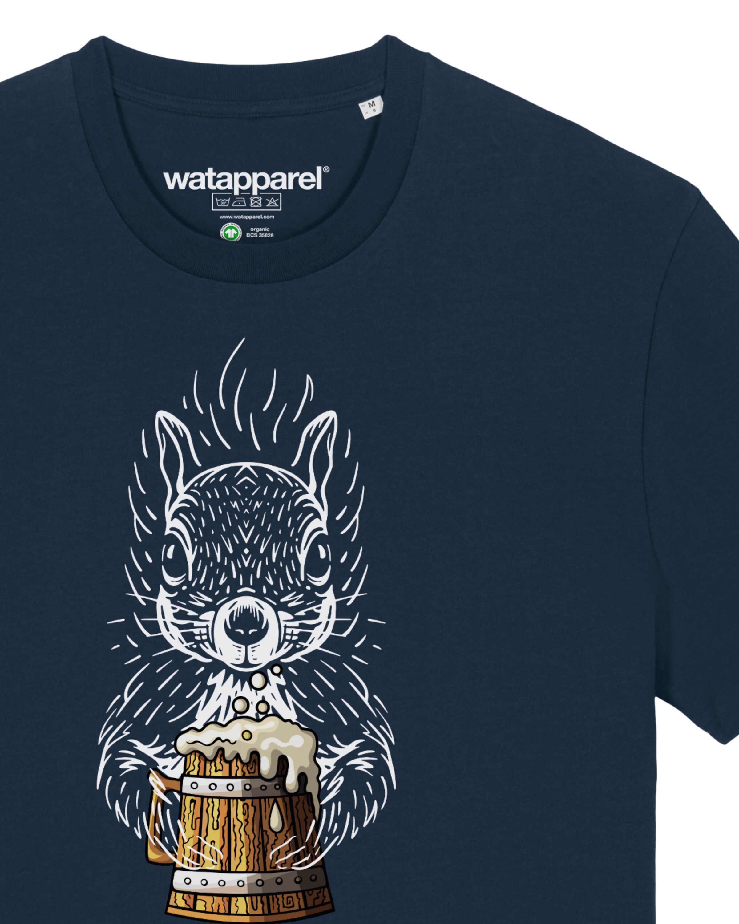 Watapparel Shirt 'Eichhörnchen ' in Blauw