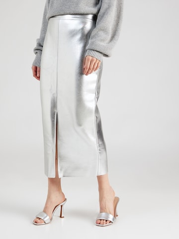 Karen Millen Spódnica w kolorze srebrny: przód