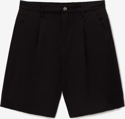 Pull&Bear Pleat-Front Pants in Black, Item view