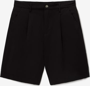 Pull&Bear Pleat-front trousers in Black: front