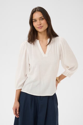 Kaffe - Blusa 'KAMilia' en blanco: frente