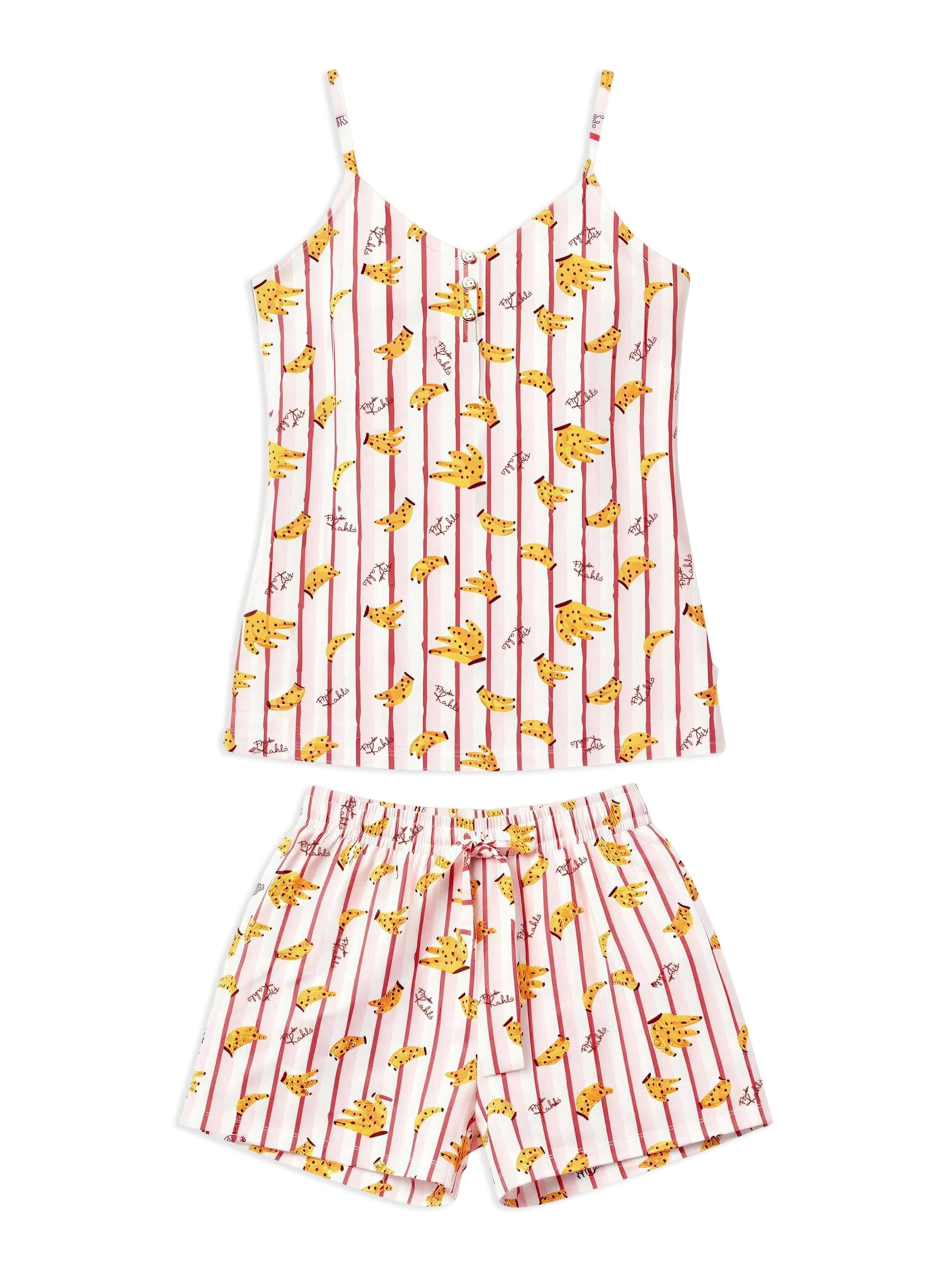 Gisela Пижама в Оранжевый: спереди