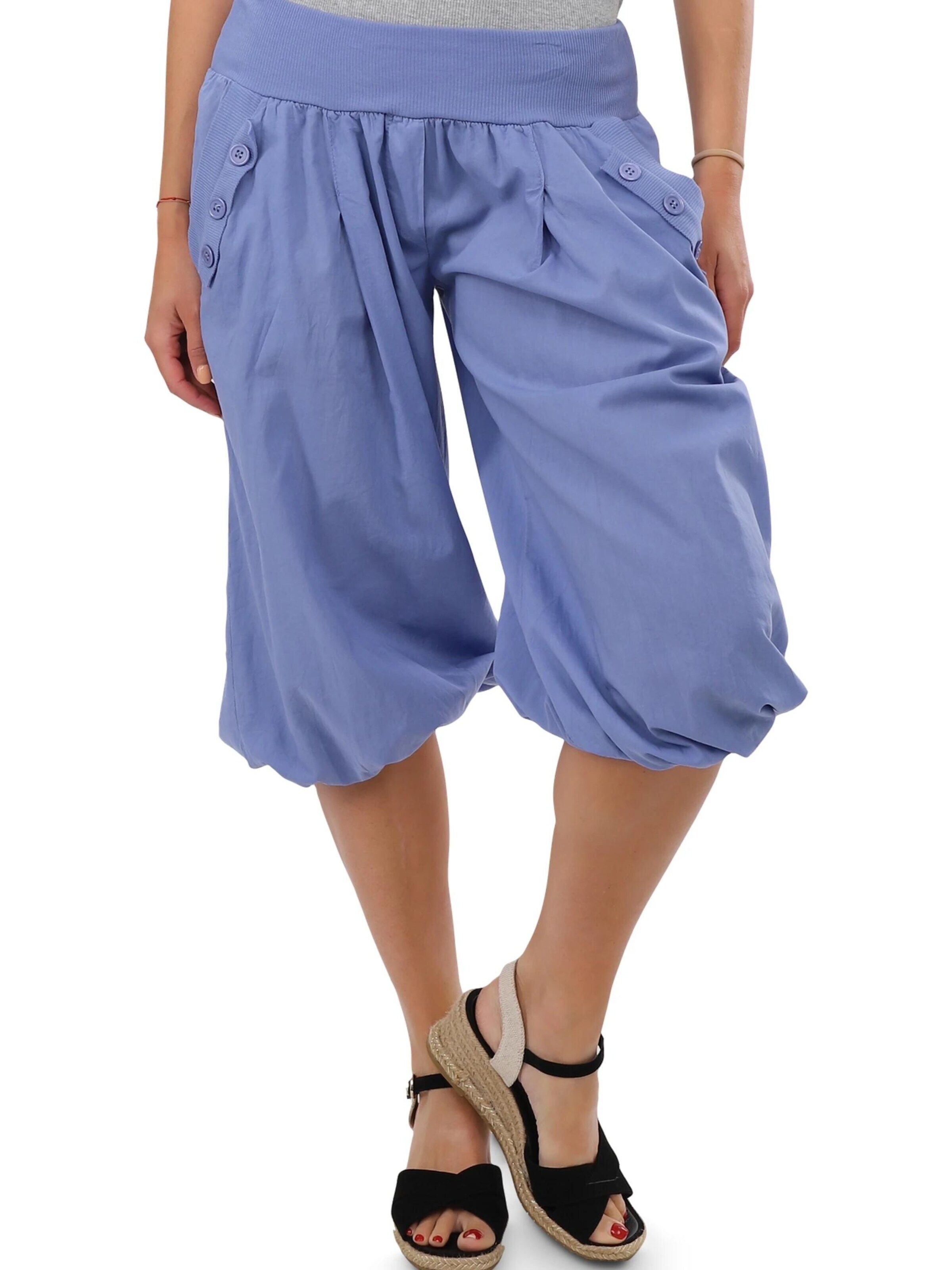 malito more than fashion Loose fit Harem Pants in Blue