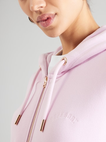 Superdry & Co Bluza rozpinana 'ESSENTIAL' w kolorze różowy