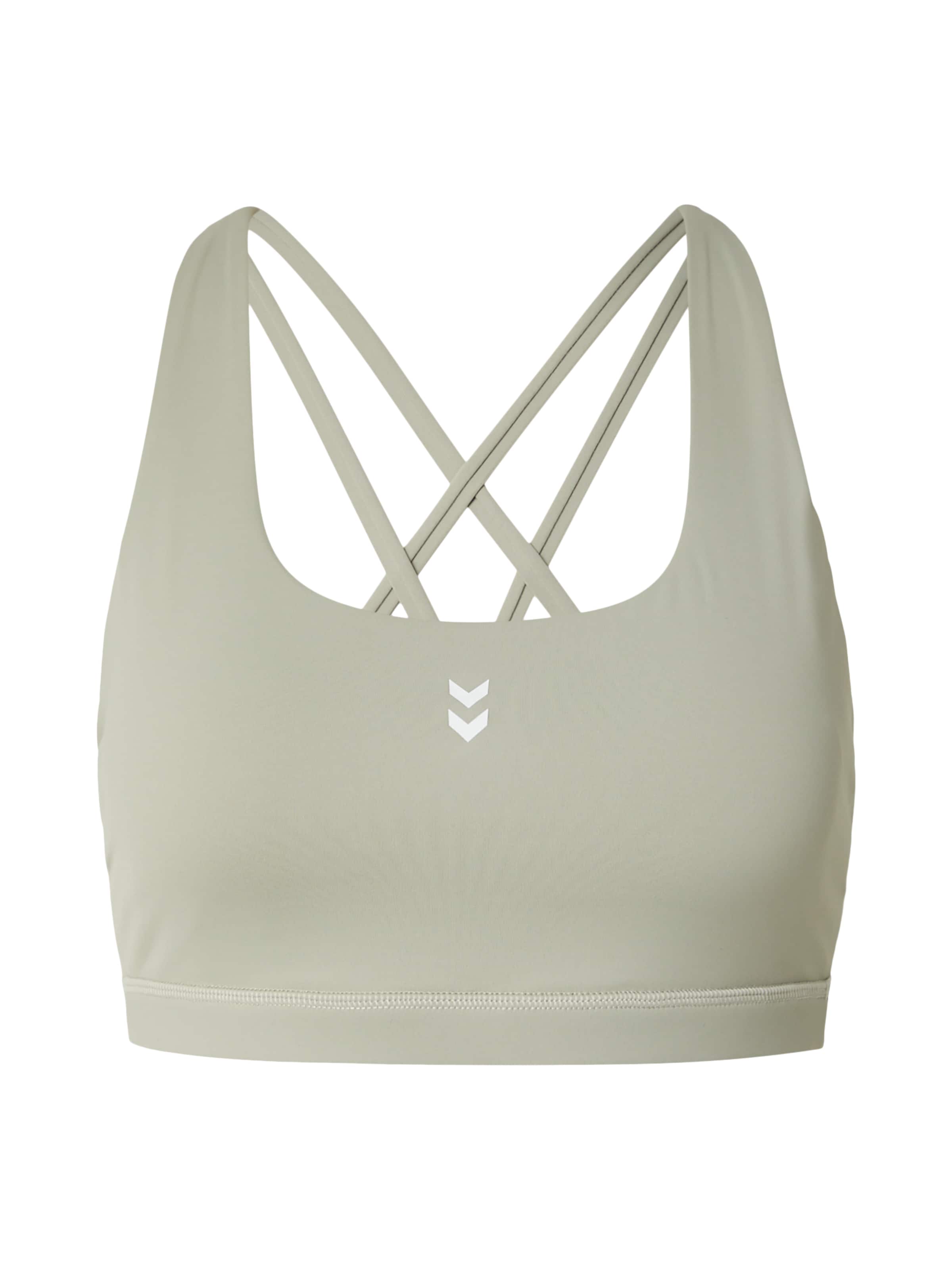 Hummel Bustier Sport-BH 'Hiit Impact' in Grün: Vorderseite