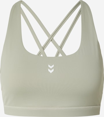 Hummel Bralette Sports bra 'Hiit Impact' in Green: front