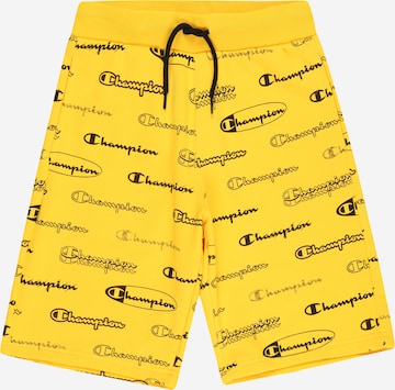 Champion Authentic Athletic Apparel tavaline Püksid, värv kollane: eest vaates
