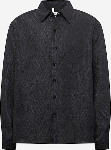 Soulland Comfort fit Button Up Shirt 'Vit' in Black: front