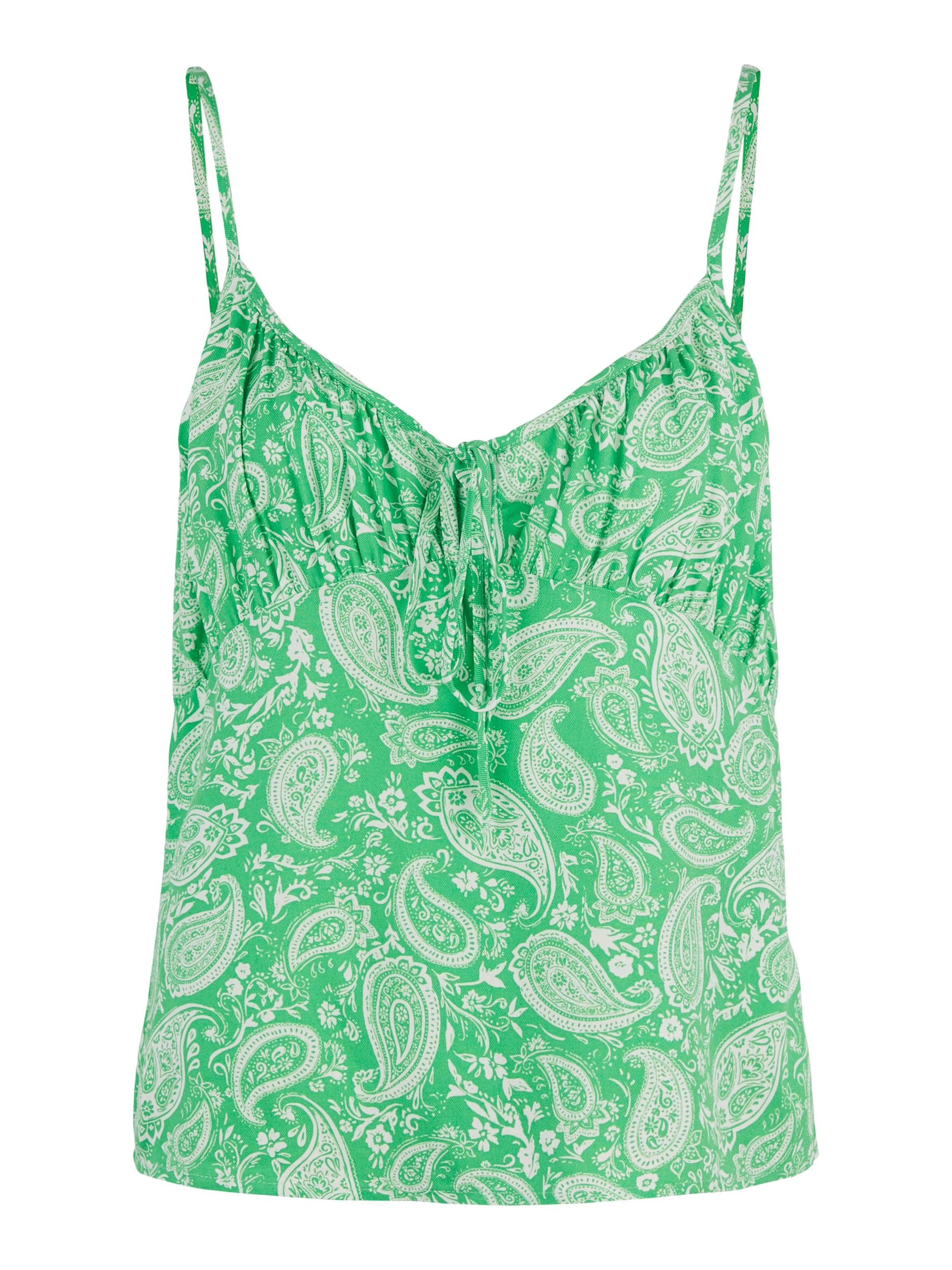 PIECES - Top 'Siva' en verde: frente