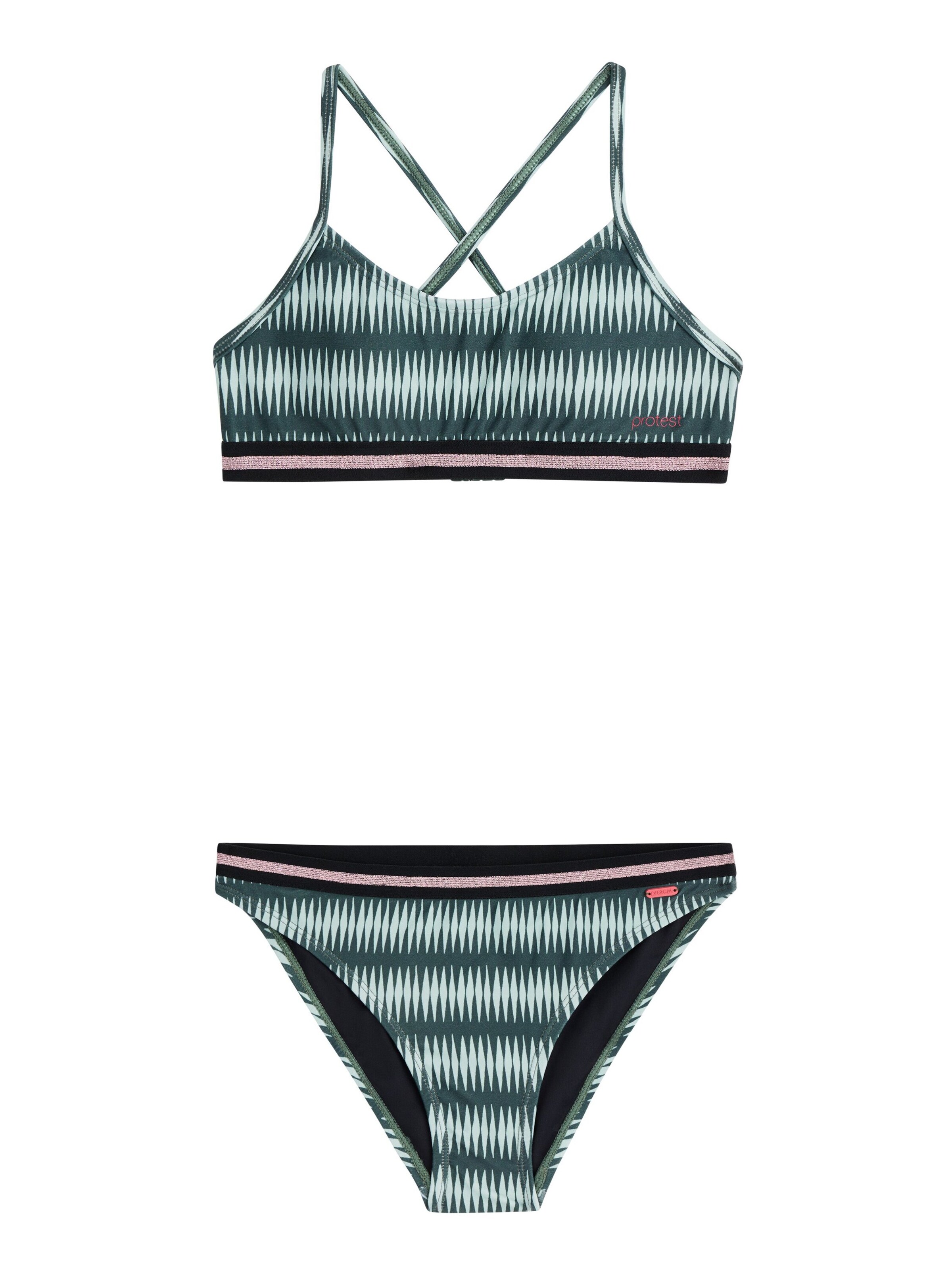 PROTEST Bikini 'PRTENJOY JR' in Green: front