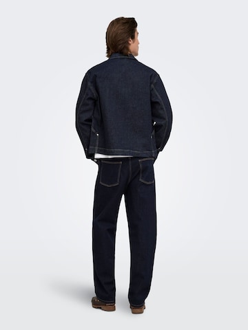 Veste mi-saison 'ONSArtisan' Only & Sons en bleu