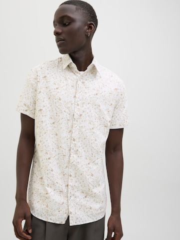 JACK & JONES Regular Fit Skjorte 'JPRBLASUMMER' i hvid: forside