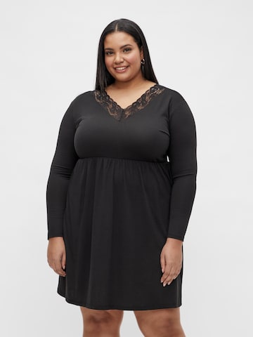 Vila Curve Dress 'Eva' in Black: front